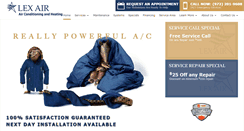 Desktop Screenshot of lexairconditioning.com